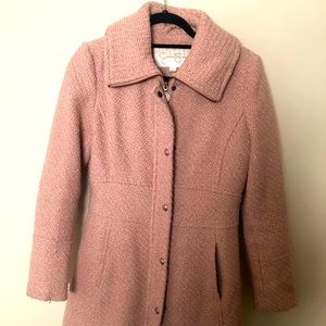 Jessica Simpson Blush Pink woven pea coat